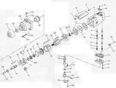 Diagram Diagram and Parts List for IR205  Ingersoll Rand Wrench